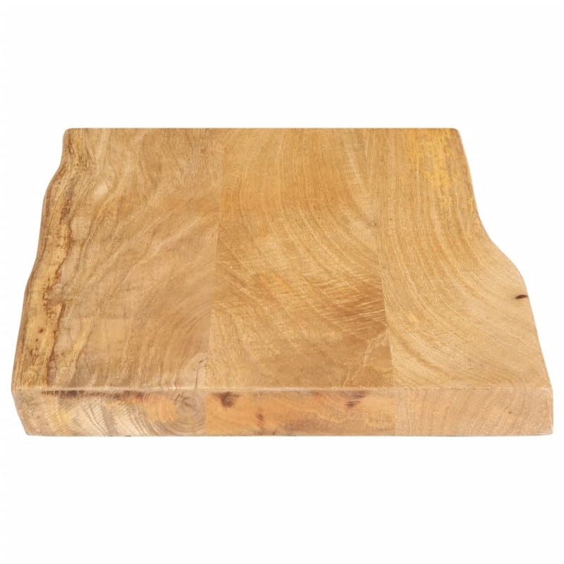 Bordplate 60x40x3,8 cm naturlig kant heltre mango