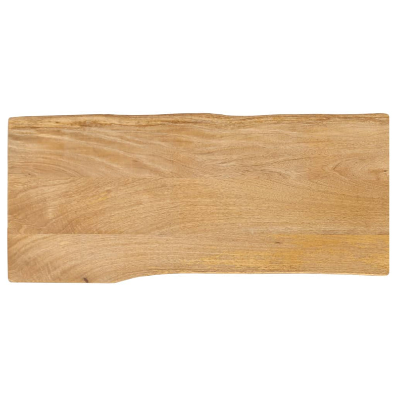 Bordplate 80x40x3,8 cm naturlig kant heltre mango