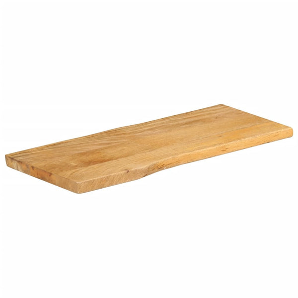 Bordplate 80x40x3,8 cm naturlig kant heltre mango