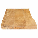 Bordplate 80x40x3,8 cm naturlig kant heltre mango