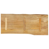 Bordplate 80x40x3,8 cm naturlig kant heltre mango