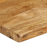 Bordplate 80x40x3,8 cm naturlig kant heltre mango