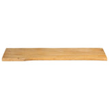 Bordplate 120x40x3,8 cm naturlig kant heltre mango