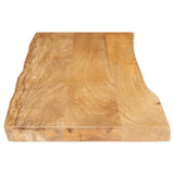 Bordplate 120x40x3,8 cm naturlig kant heltre mango