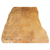 Bordplate 160x40x3,8 cm naturlig kant heltre mango