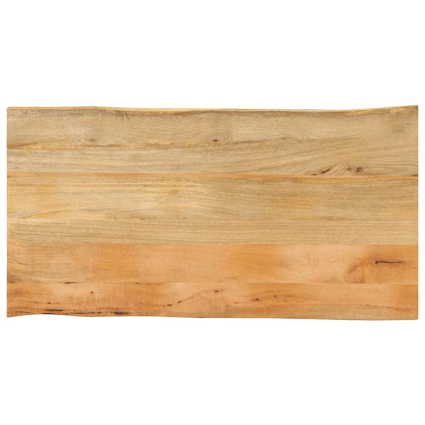 Bordplate 100x60x3,8 cm naturlig kant heltre mango