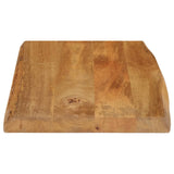 Bordplate 70x40x2,5 cm naturlig kant heltre mango