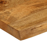 Bordplate 70x40x2,5 cm naturlig kant heltre mango