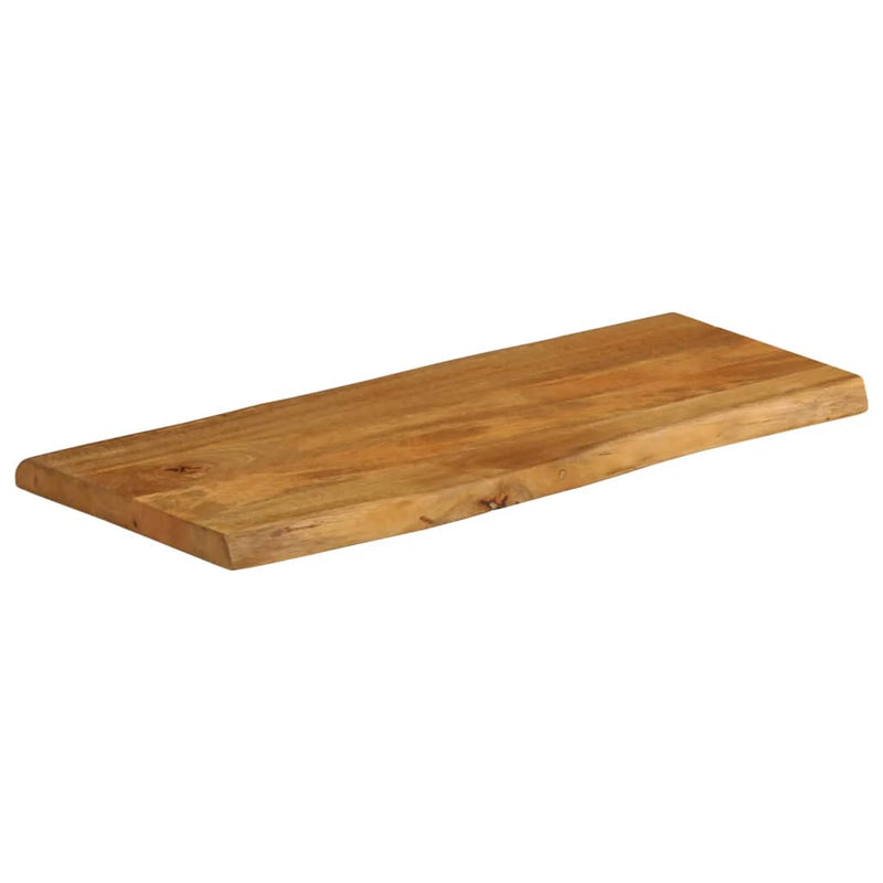 Bordplate 90x40x3,8 cm naturlig kant heltre mango