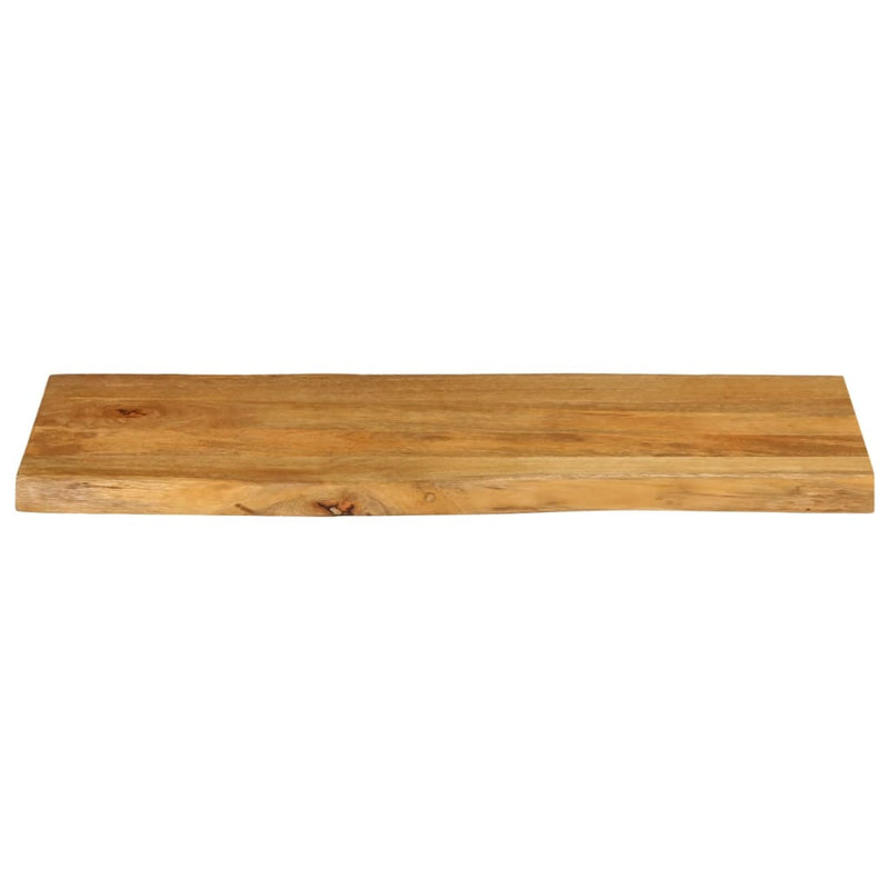 Bordplate 90x40x3,8 cm naturlig kant heltre mango