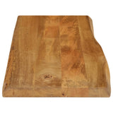 Bordplate 90x40x3,8 cm naturlig kant heltre mango