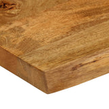 Bordplate 90x40x3,8 cm naturlig kant heltre mango