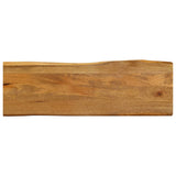 Bordplate 120x40x3,8 cm naturlig kant heltre mango