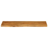 Bordplate 140x40x3,8 cm naturlig kant heltre mango