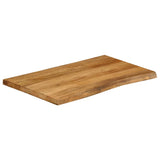 Bordplate 70x60x3,8 cm naturlig kant heltre mango