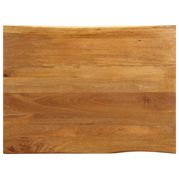 Bordplate 90x80x3,8 cm naturlig kant heltre mango