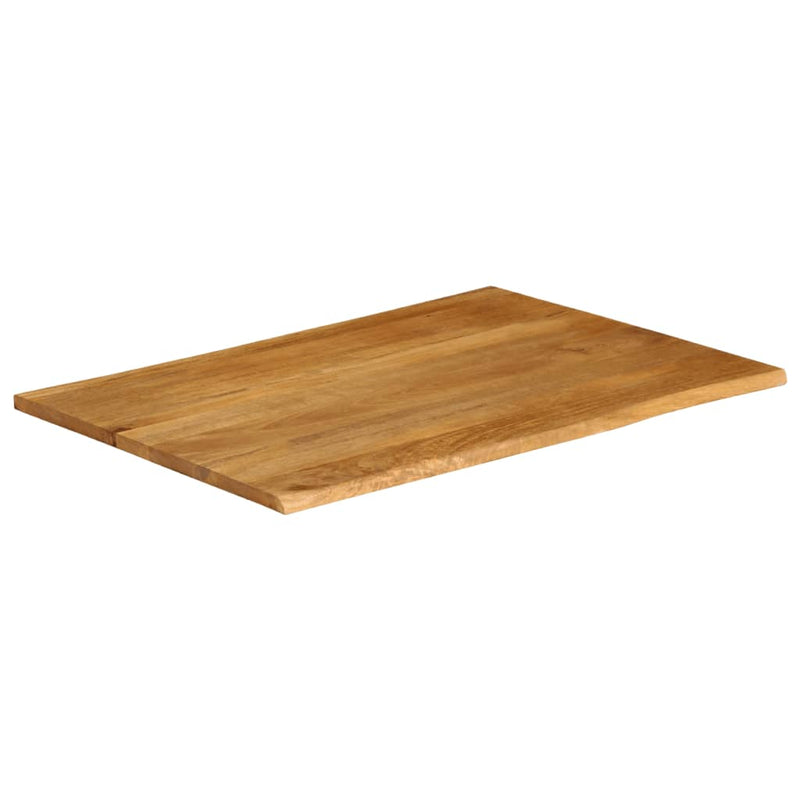 Bordplate 90x80x3,8 cm naturlig kant heltre mango