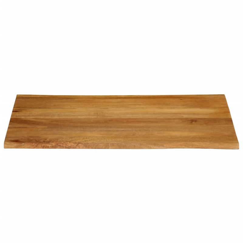 Bordplate 90x80x3,8 cm naturlig kant heltre mango