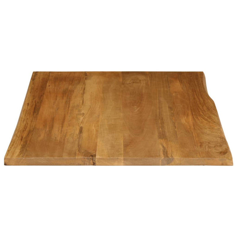 Bordplate 90x80x3,8 cm naturlig kant heltre mango