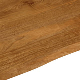 Bordplate 90x80x3,8 cm naturlig kant heltre mango