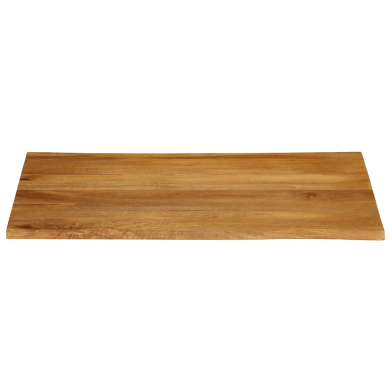 Bordplate 100x80x3,8 cm naturlig kant heltre mango