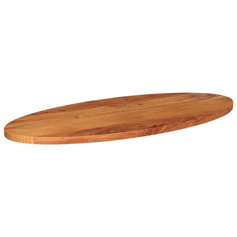 Bordplate 100x40x2,5 cm oval heltre akasie