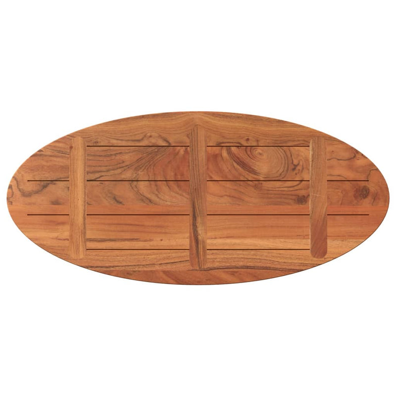 Bordplate 100x40x3,8 cm oval heltre akasie