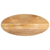 Bordplate 100x40x2,5 cm oval heltre mango