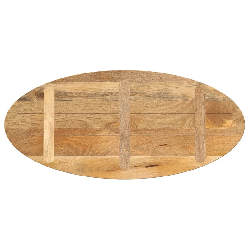 Bordplate 100x40x2,5 cm oval heltre mango