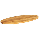 Bordplate 100x50x2,5 cm oval heltre mango