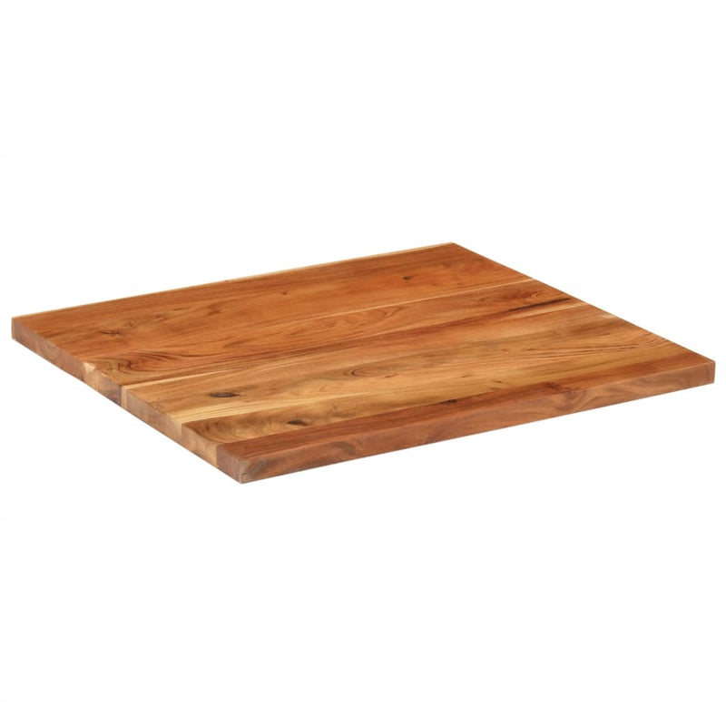 Bordplate 100x80x2,5 cm rektangulær heltre akasie