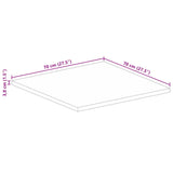 Bordplate 70x70x3,8 cm firkantet heltre bøketre