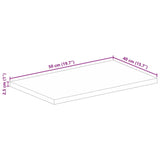 Bordplate 50x40x2,5 cm rektangulær gjenvunnet heltre