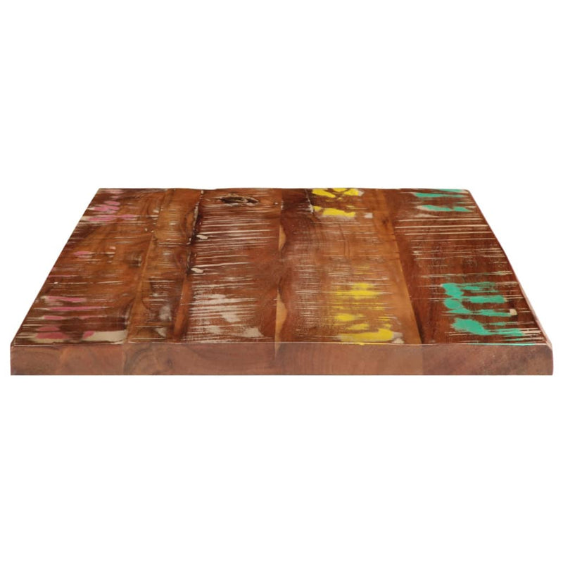 Bordplate 60x50x3,8 cm rektangulær gjenvunnet heltre