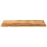 Bordplate 120x50x2,5 cm rektangulær grovt heltre mango