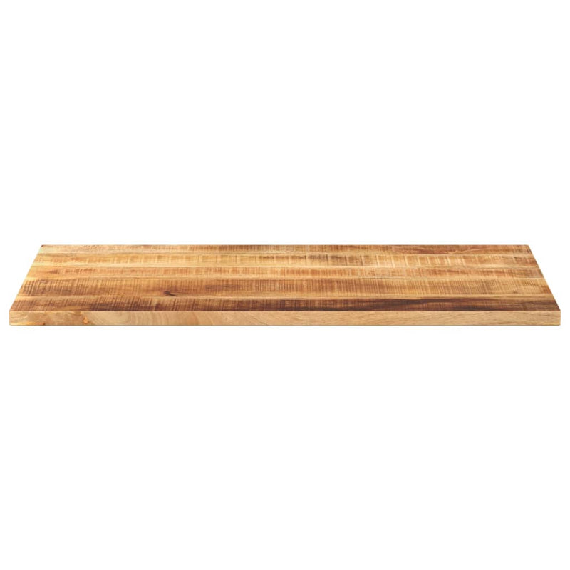 Bordplate 120x50x2,5 cm rektangulær grovt heltre mango