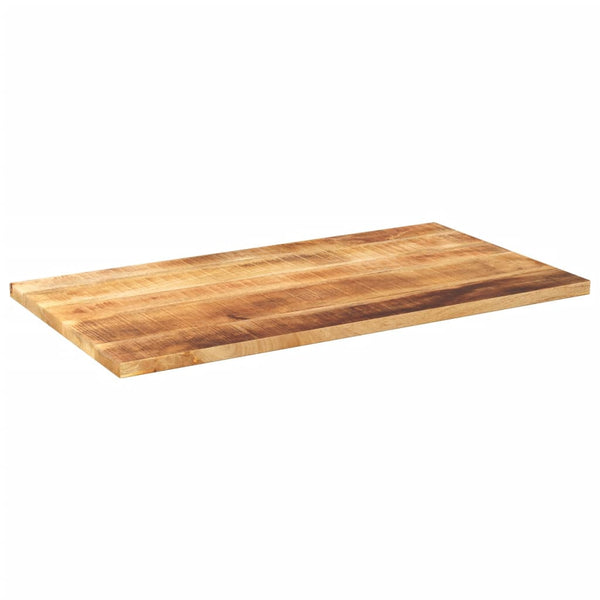 Bordplate 120x70x2,5 cm rektangulær grovt heltre mango