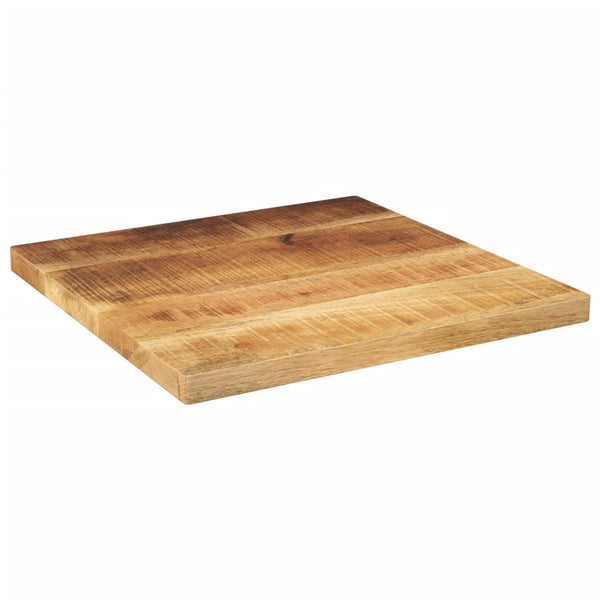 Bordplate 40x40x3,8 cm firkantet grovt heltre mango