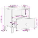 Nattbord 40x33x46 cm heltre mango