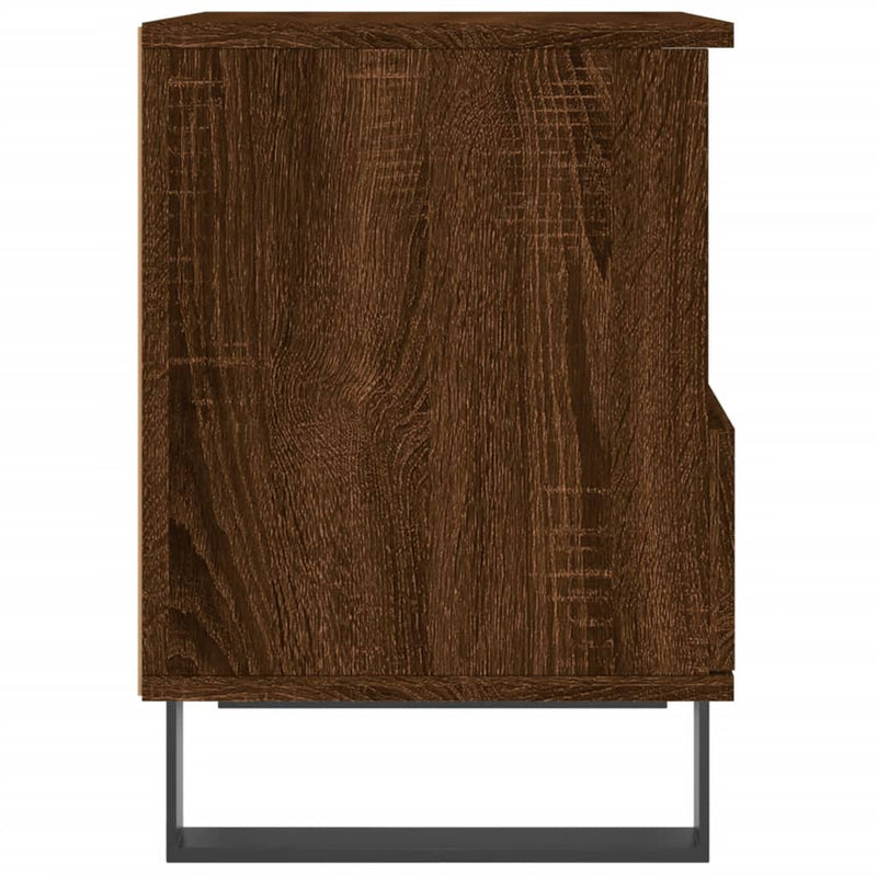 Nattbord brun eik 40x35x50 cm konstruert tre