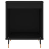 Nattbord svart 40x35x50 cm konstruert tre