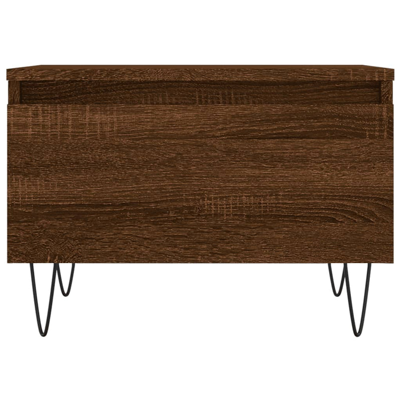 Salongbord brun eik 50x46x35 cm konstruert tre