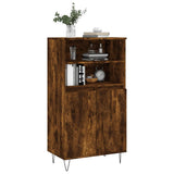 Highboard røkt eik 60x36x110 cm konstruert tre