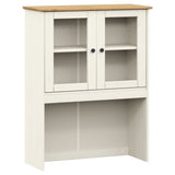 Highboard VIGO hvit 80x40x176 cm heltre furu