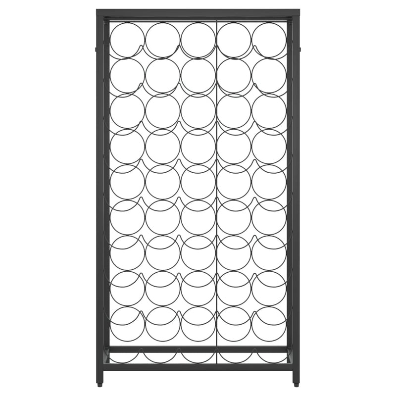 Vinstativ for 45 flasker svart 54x18x100 cm smijern