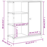 Skjenk sonoma eik 70x30x80 cm konstruert tre