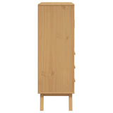 Highboard OLDEN brun 85x43x125 cm heltre furu