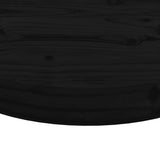 Bordplate rund svart Ø60x3 cm heltre furu