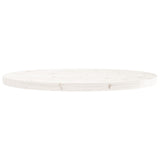 Bordplate rund hvit Ø80x3 cm heltre furu