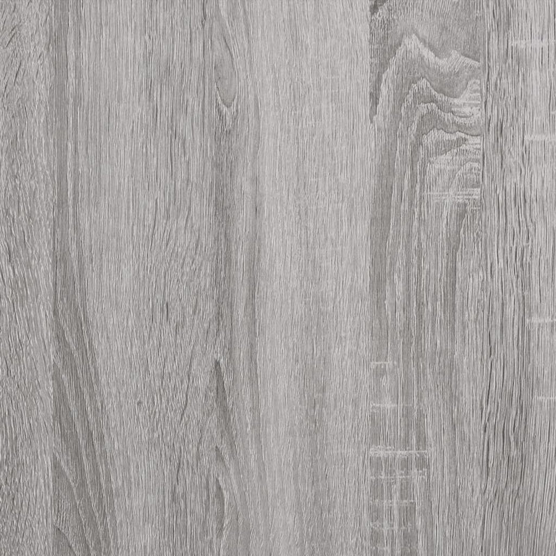 Sengeramme med hode- og fotgavl grå sonoma 120x200 cm